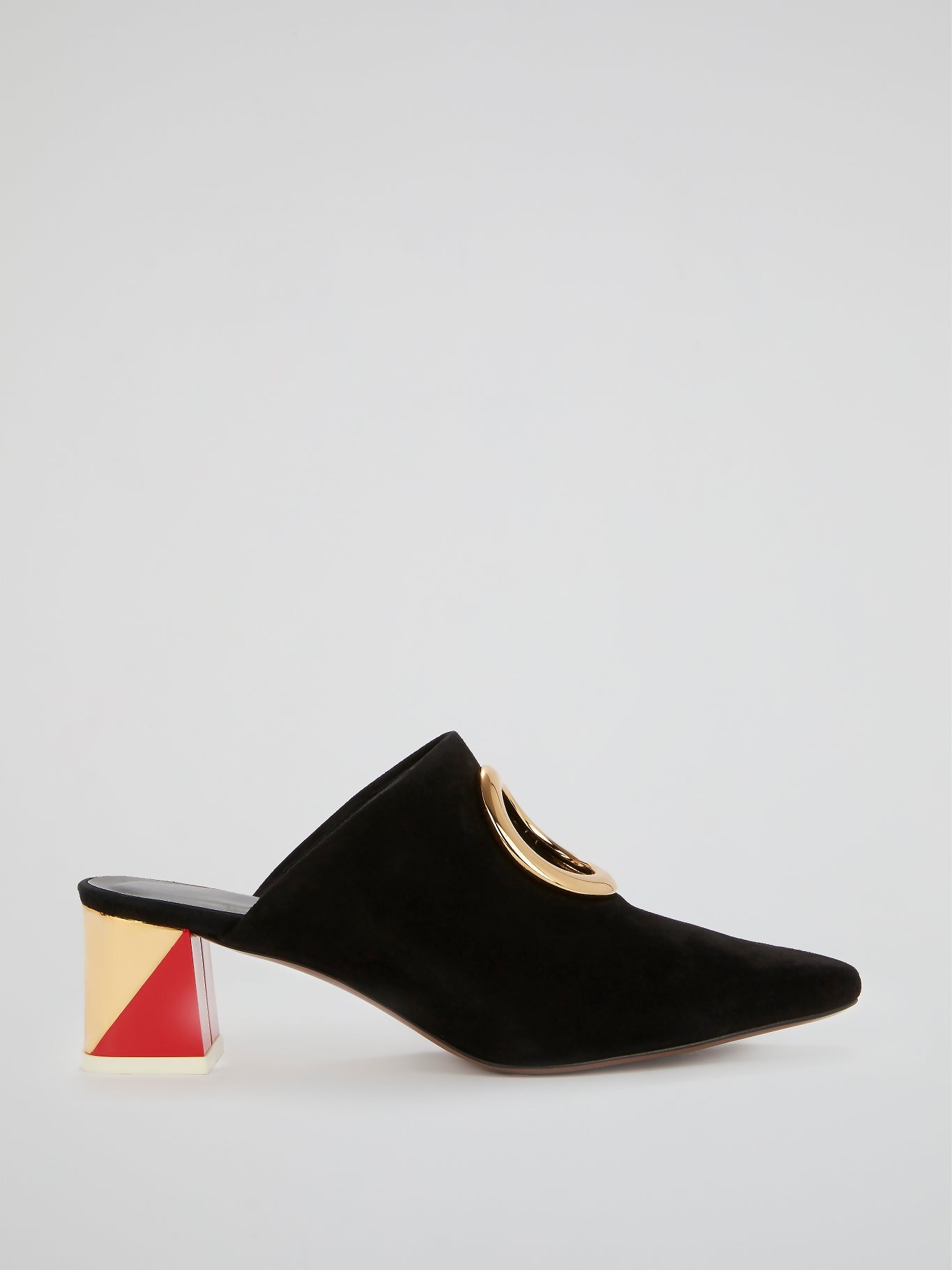 Pleoine Black Suede Mules