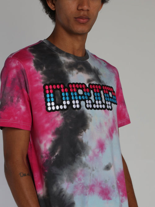 Tie Dye Drip Crewneck T-Shirt