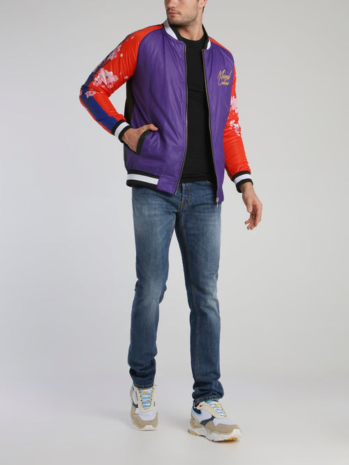 Dragon Retro Raglan Bomber Jacket