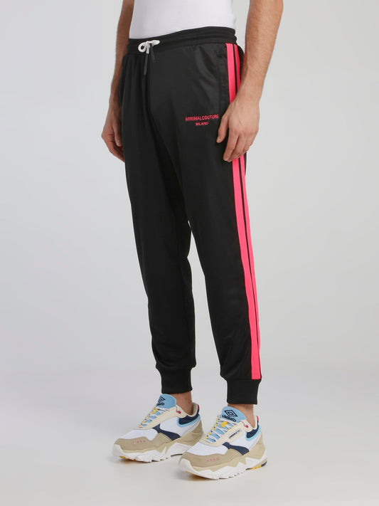 Black Side Stripe Track Pants