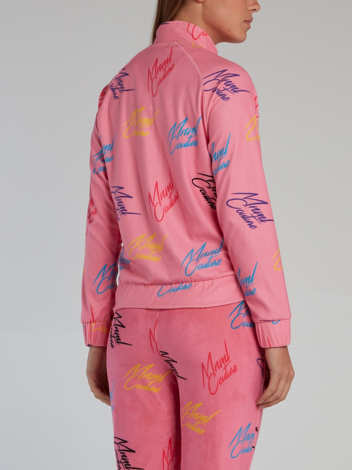 Pink Signature All Over Sweatshirt