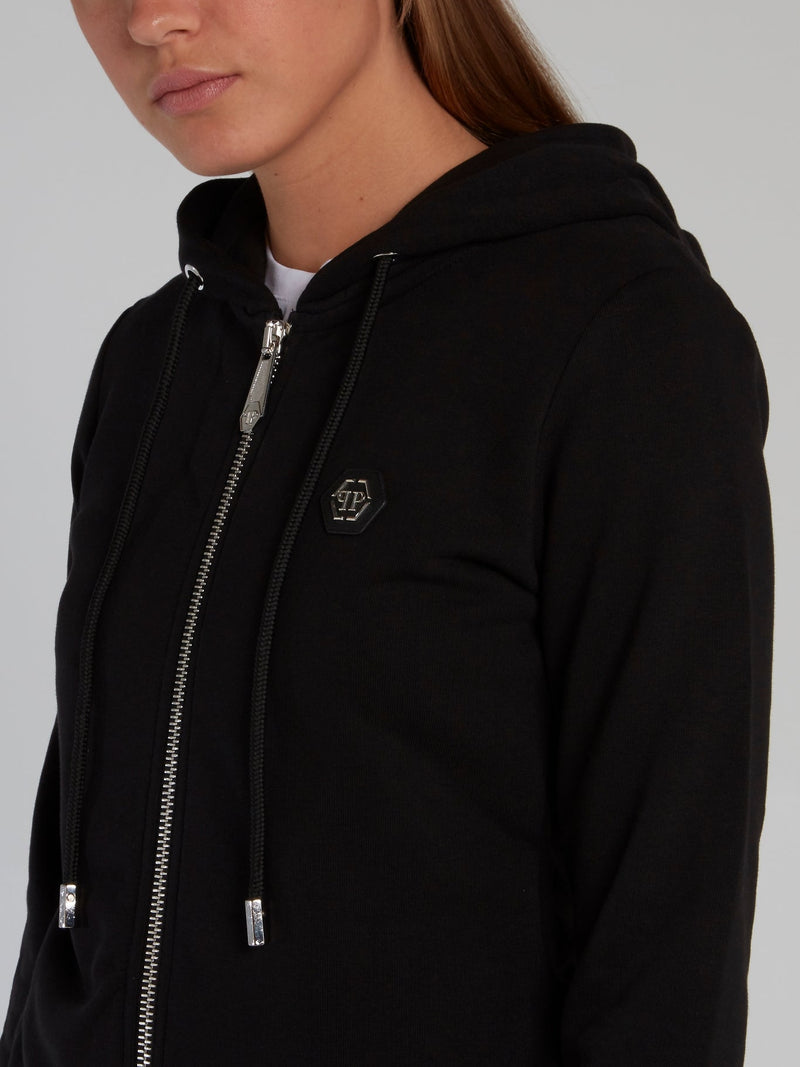 Black Rear Studded Monogram Sweatshirt