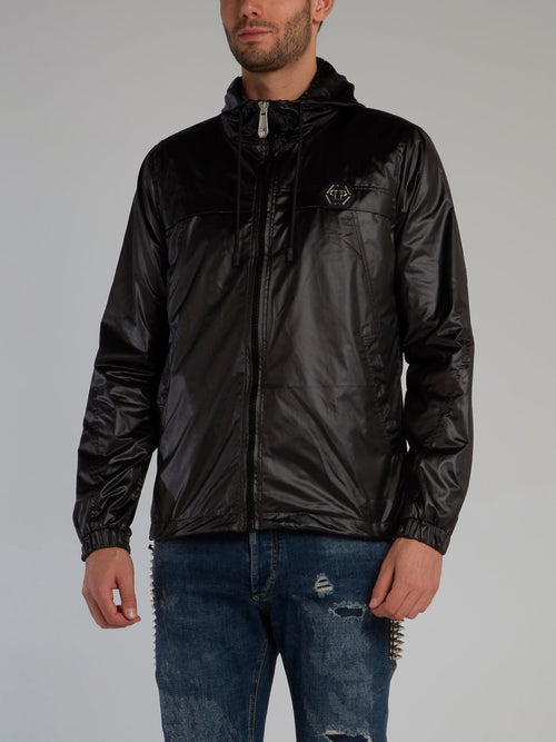 Plein Star Black Nylon Jacket