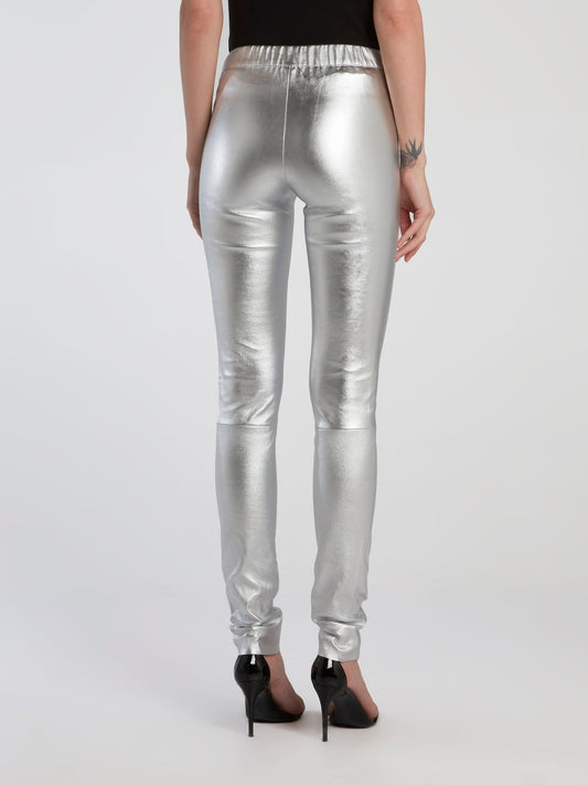 Metallic Stretch Leggings