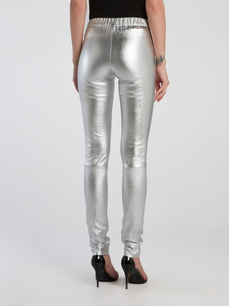 Metallic Stretch Leggings