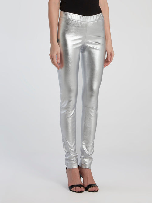 Metallic Stretch Leggings