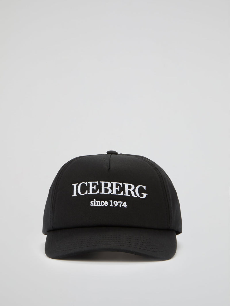 Black Classic Logo 6-Panel Cap