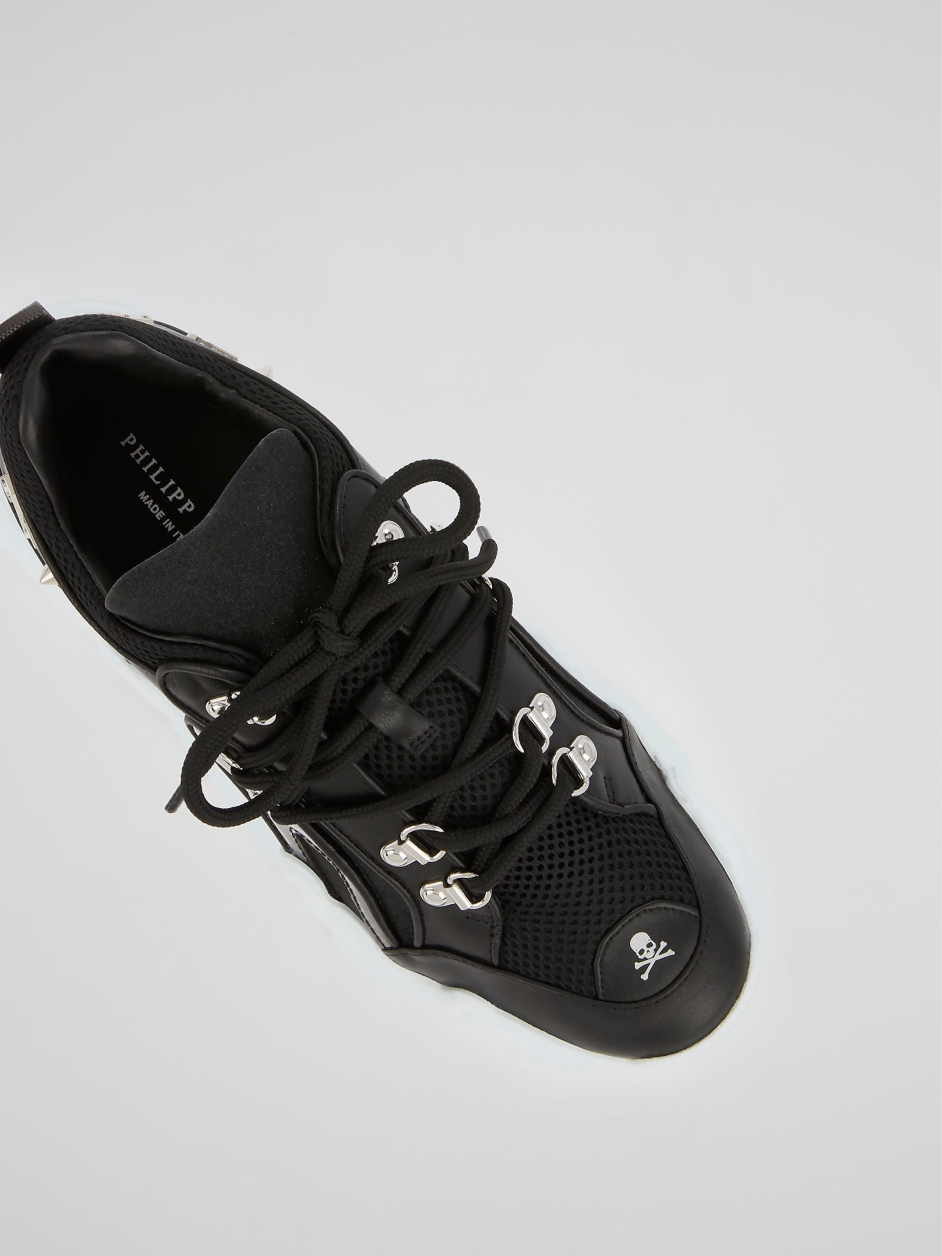 Black Runner Statement Platform Sneakers