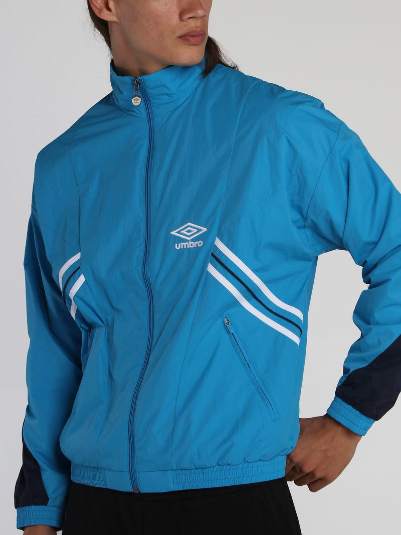 Blue Retro Windbreaker