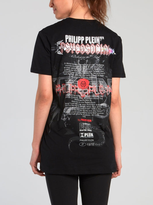 Psychosocial Black Graphic T-Shirt