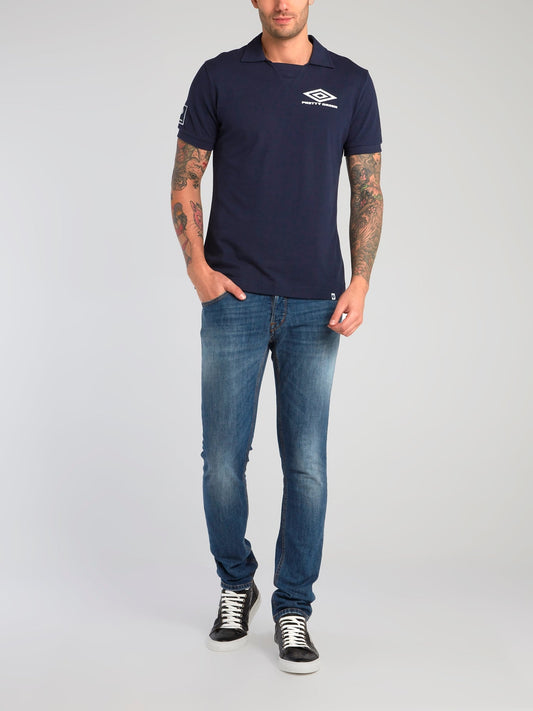 Pretty Green x Umbro Navy Polo Shirt