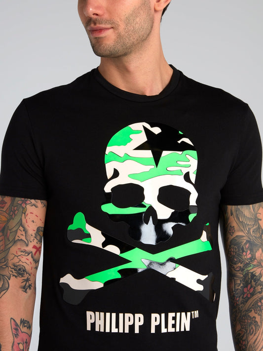 Black Camo Skull T-Shirt