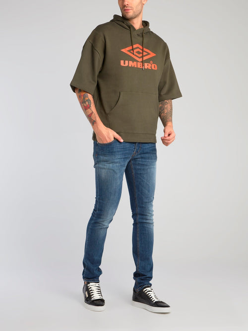 Polaris Olive Short Sleeve Hoodie