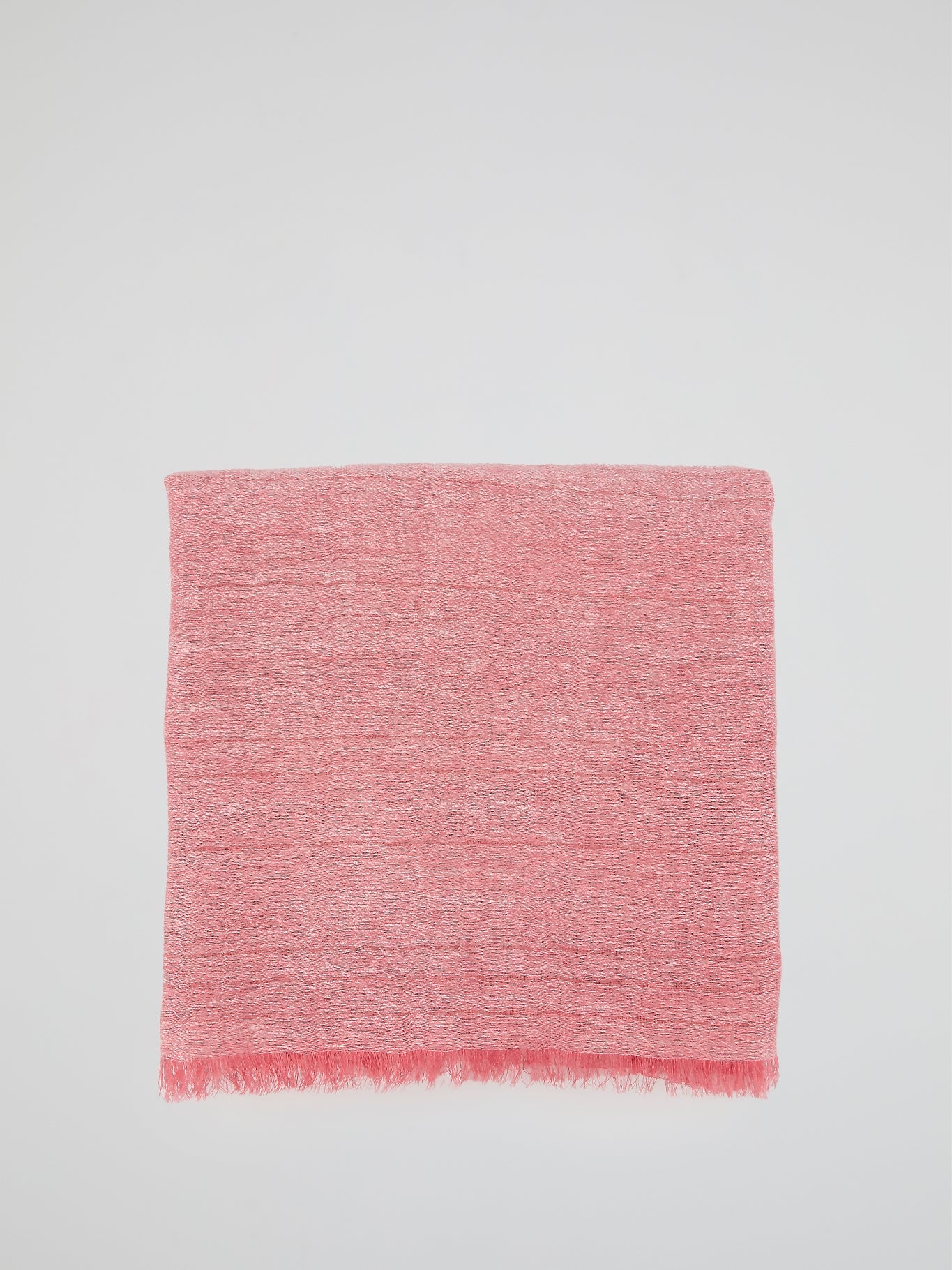 Pink Frayed Lurex Stole