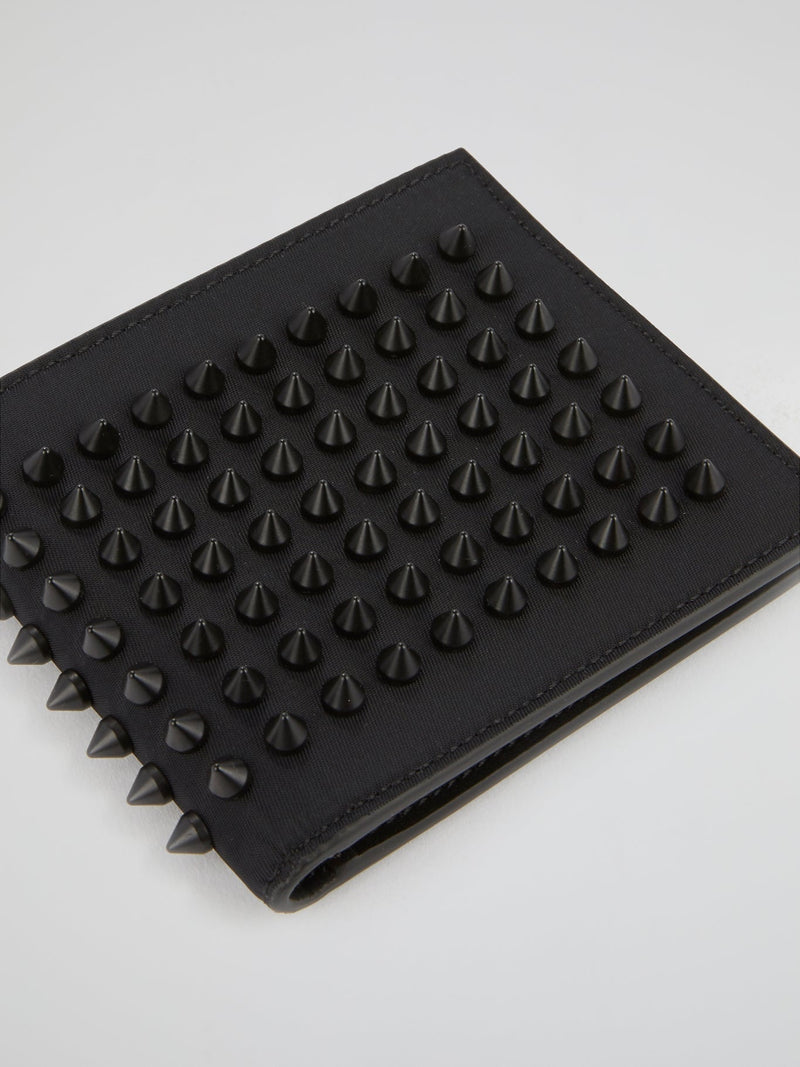 Black Spike Studded Wallet