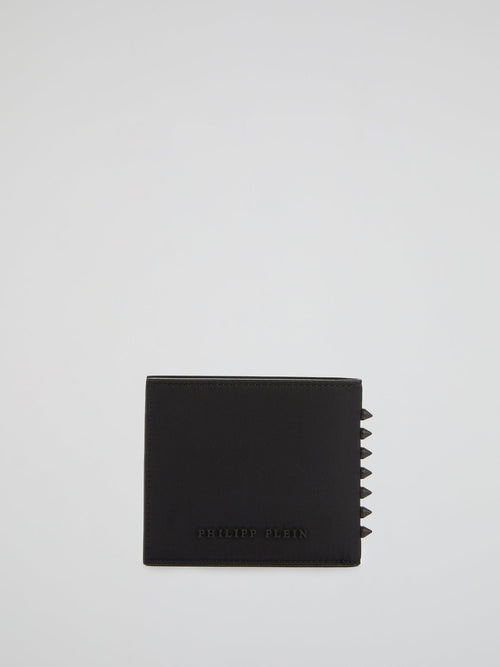 Black Spike Studded Wallet