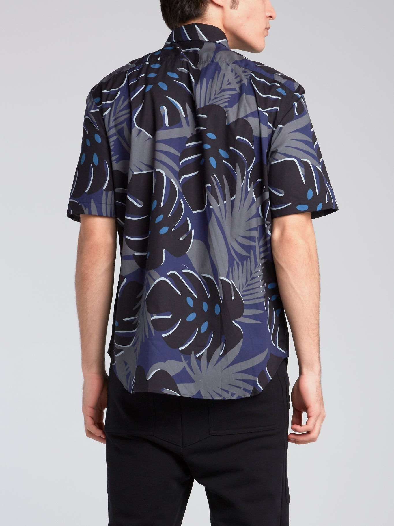 Tropical Print Short Sleeve Shirt