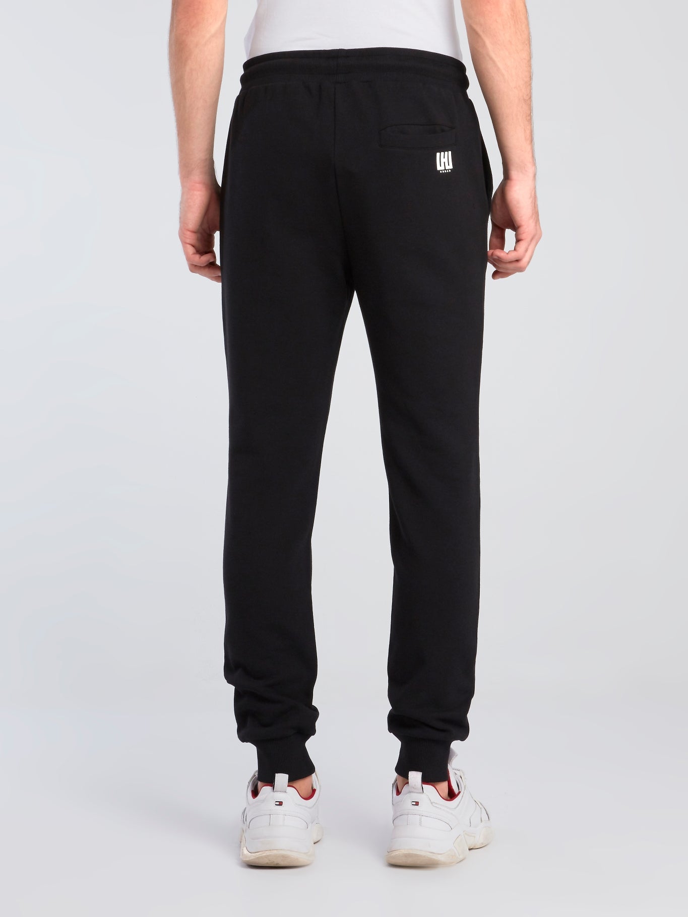 Black Barcode Display Track Pants