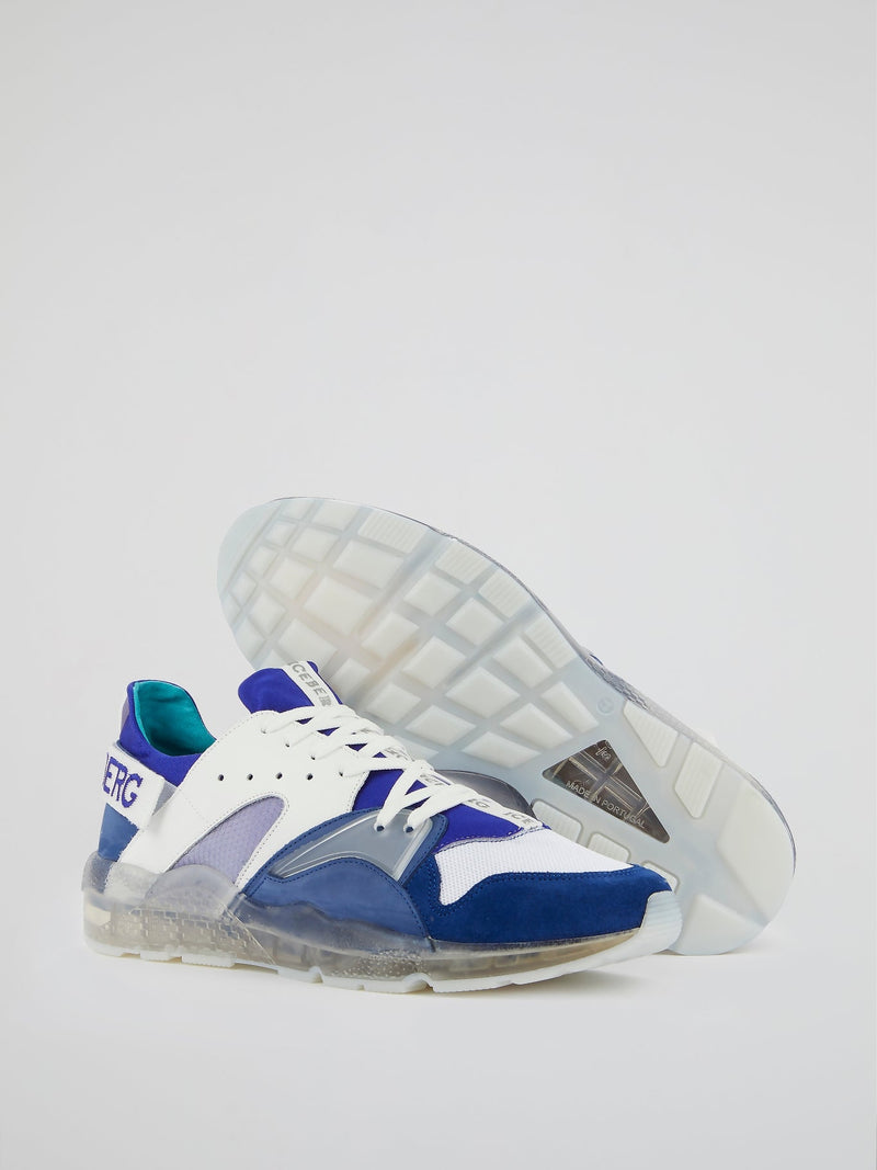 Blue Clear Sole Sneakers