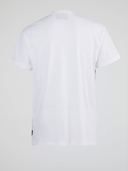 White String Detail Logo T-Shirt