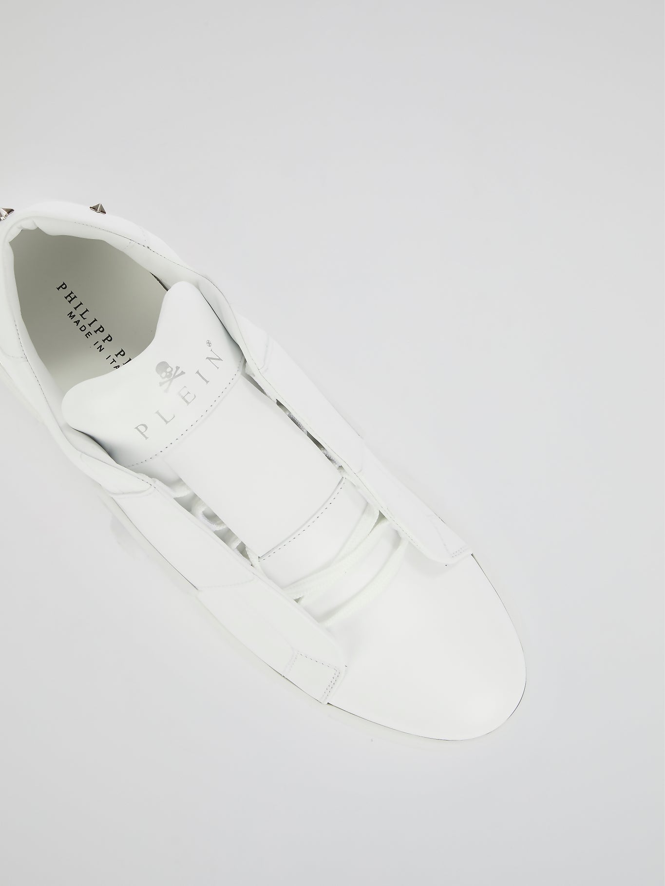 Phantom Kick$ White Slip-On Sneakers