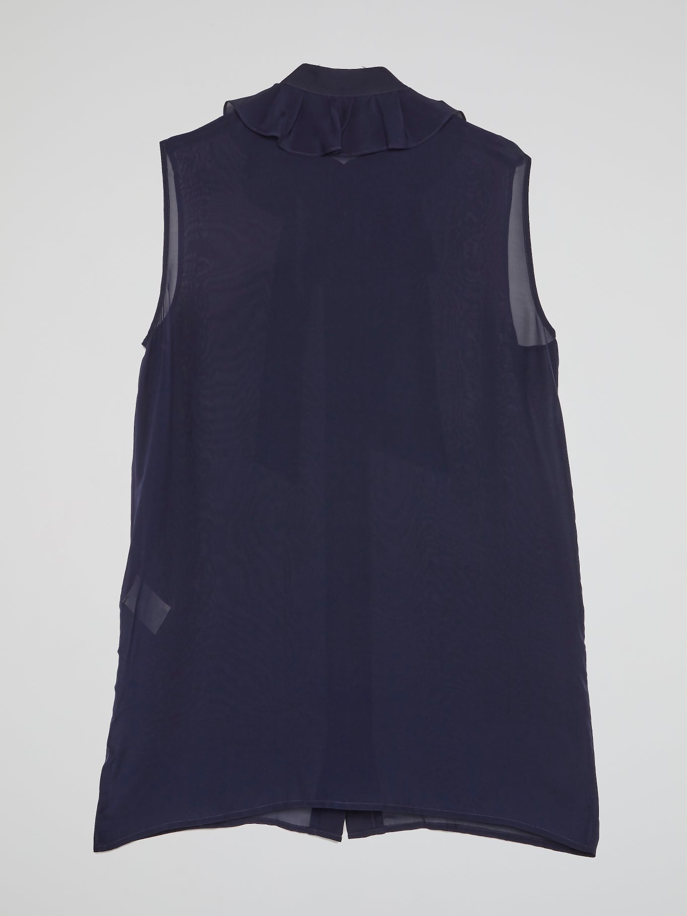 Navy Bow Tie Sleeveless Top