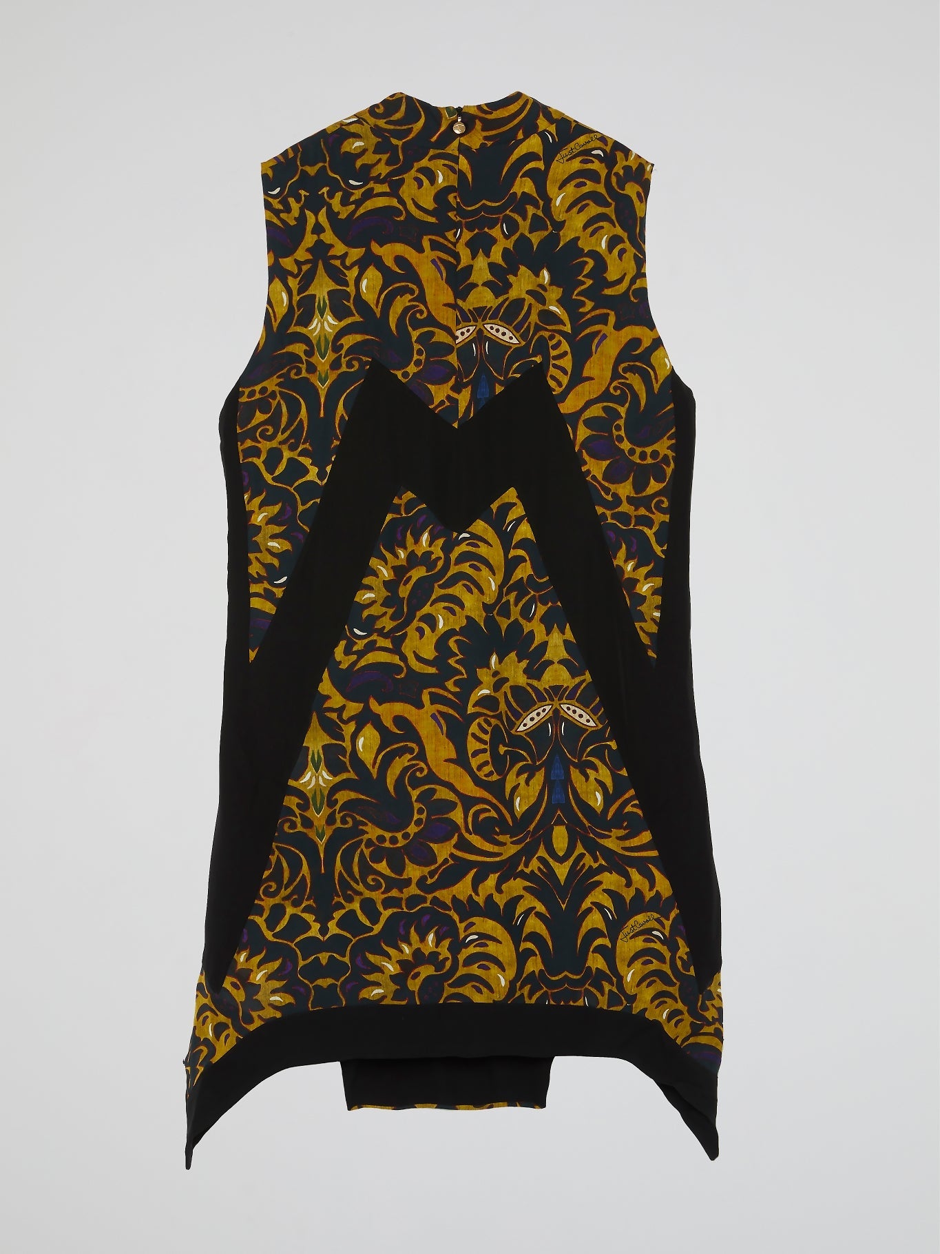 Baroque Print Sleeveless Dress