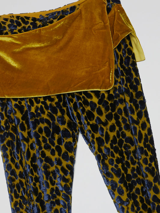 Leopard Print Overlay Trouser