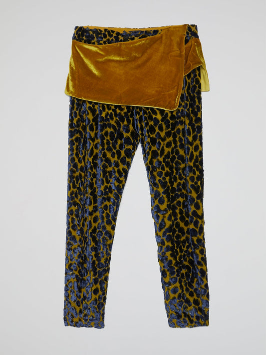 Leopard Print Overlay Trouser