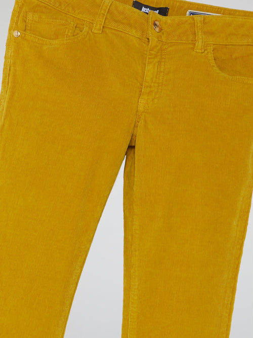 Mustard Bootcut Corduroy Pants