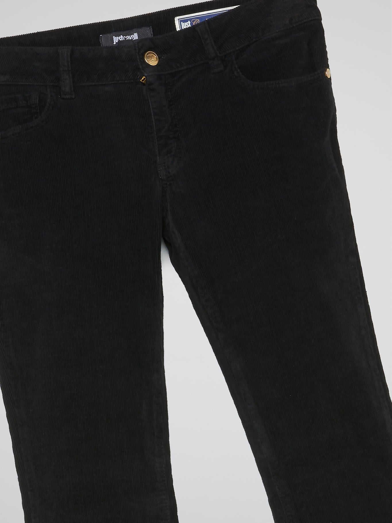 Black Bootcut Corduroy Pants