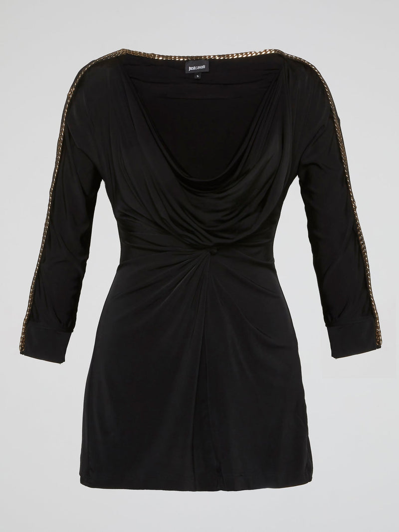 Black Cowl Neck Dress