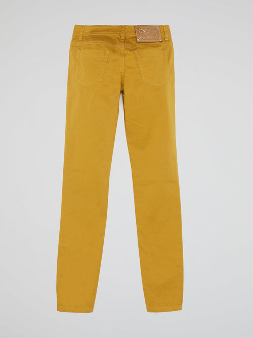 Mustard Straight Cut Jeans