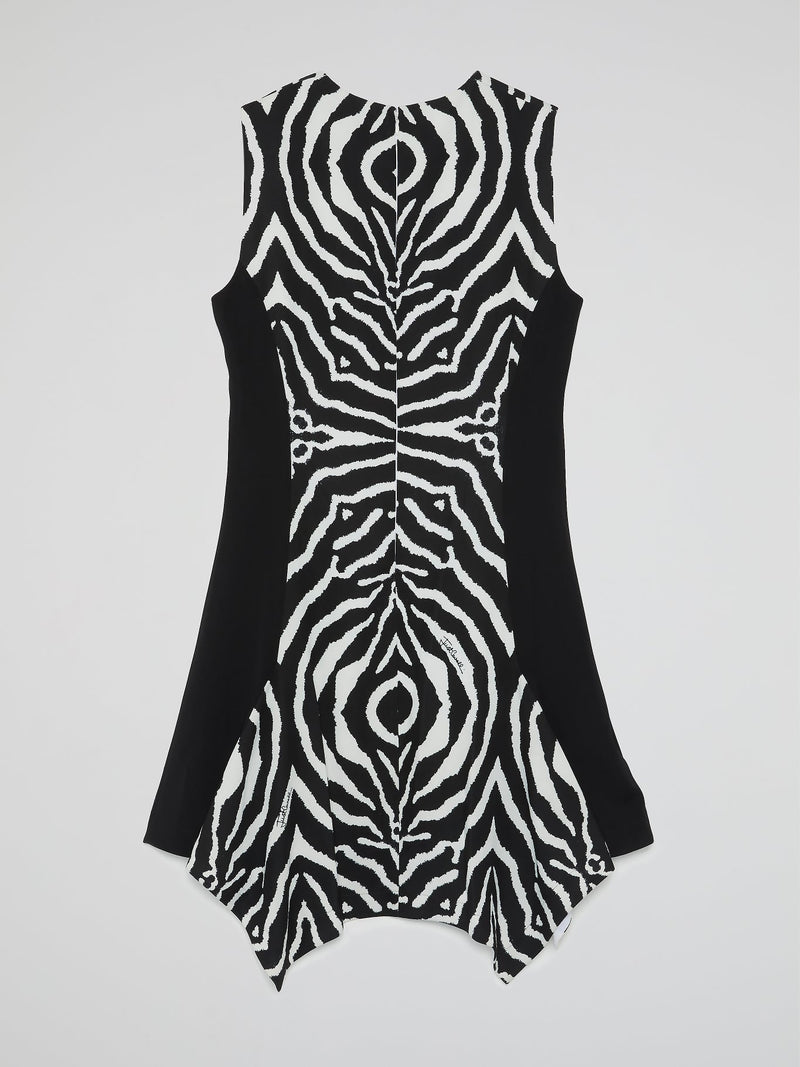 Animal Print Sleeveless Mini Dress