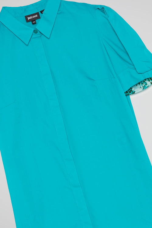 Blue Puff Sleeve Top