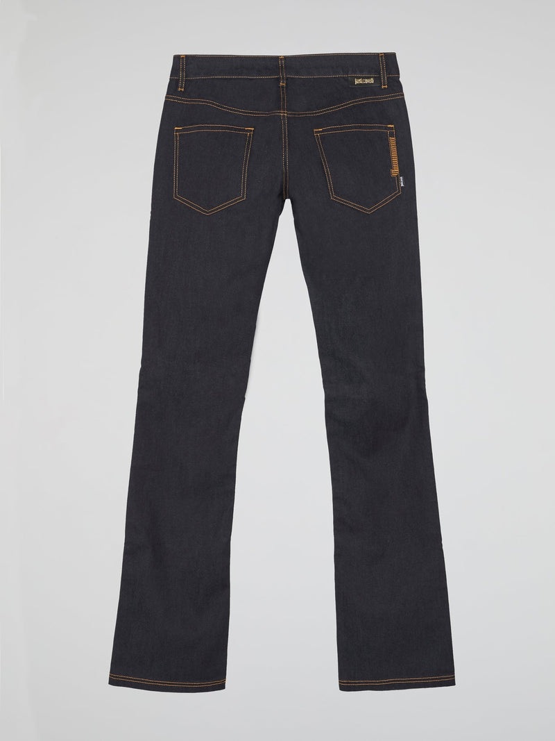 Navy Contrast Stitch Jeans