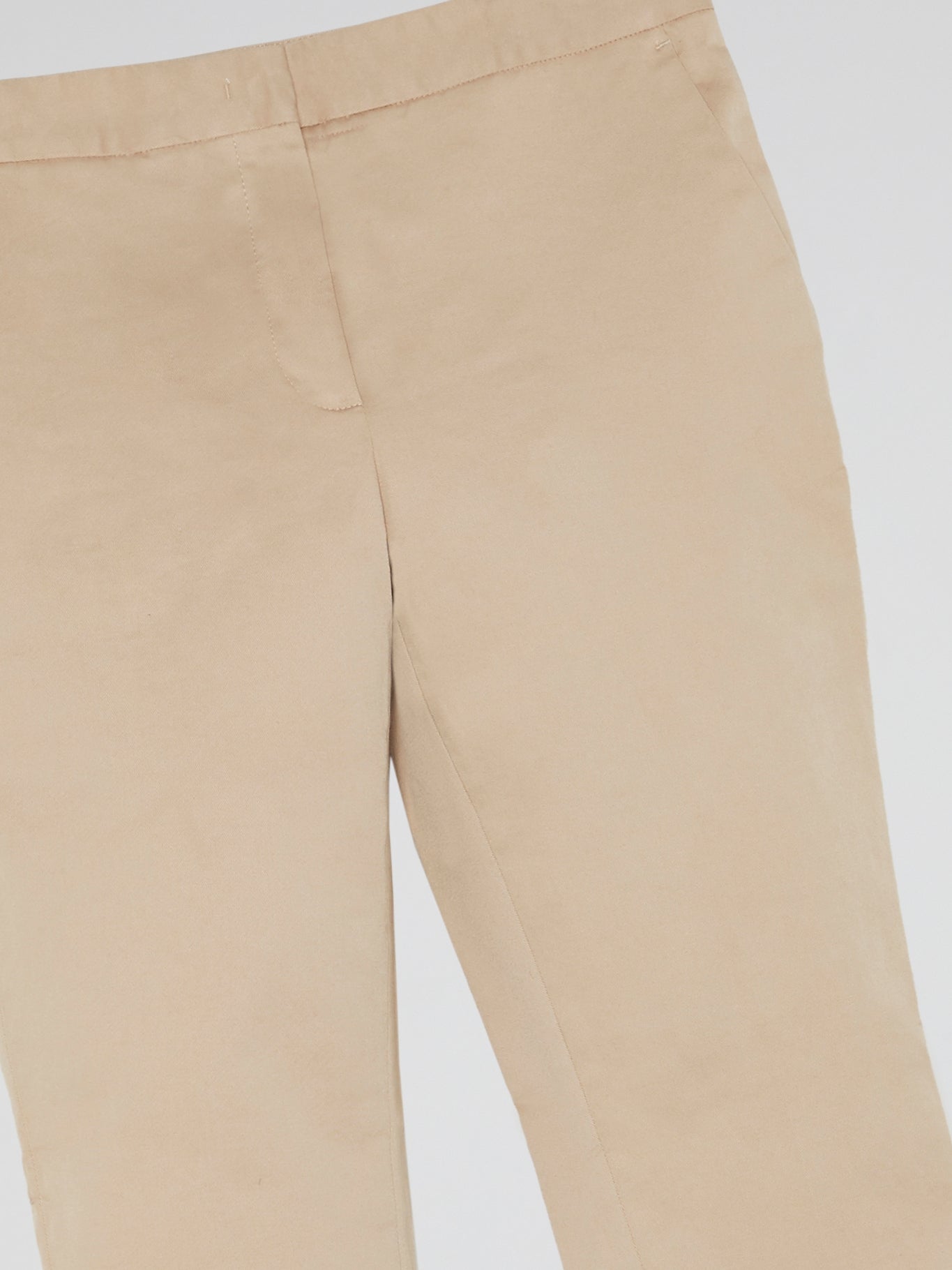 Beige Cropped Pants