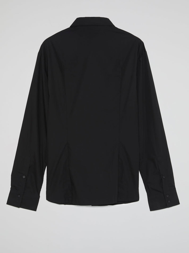 Black Long Sleeve Oversized Shirt