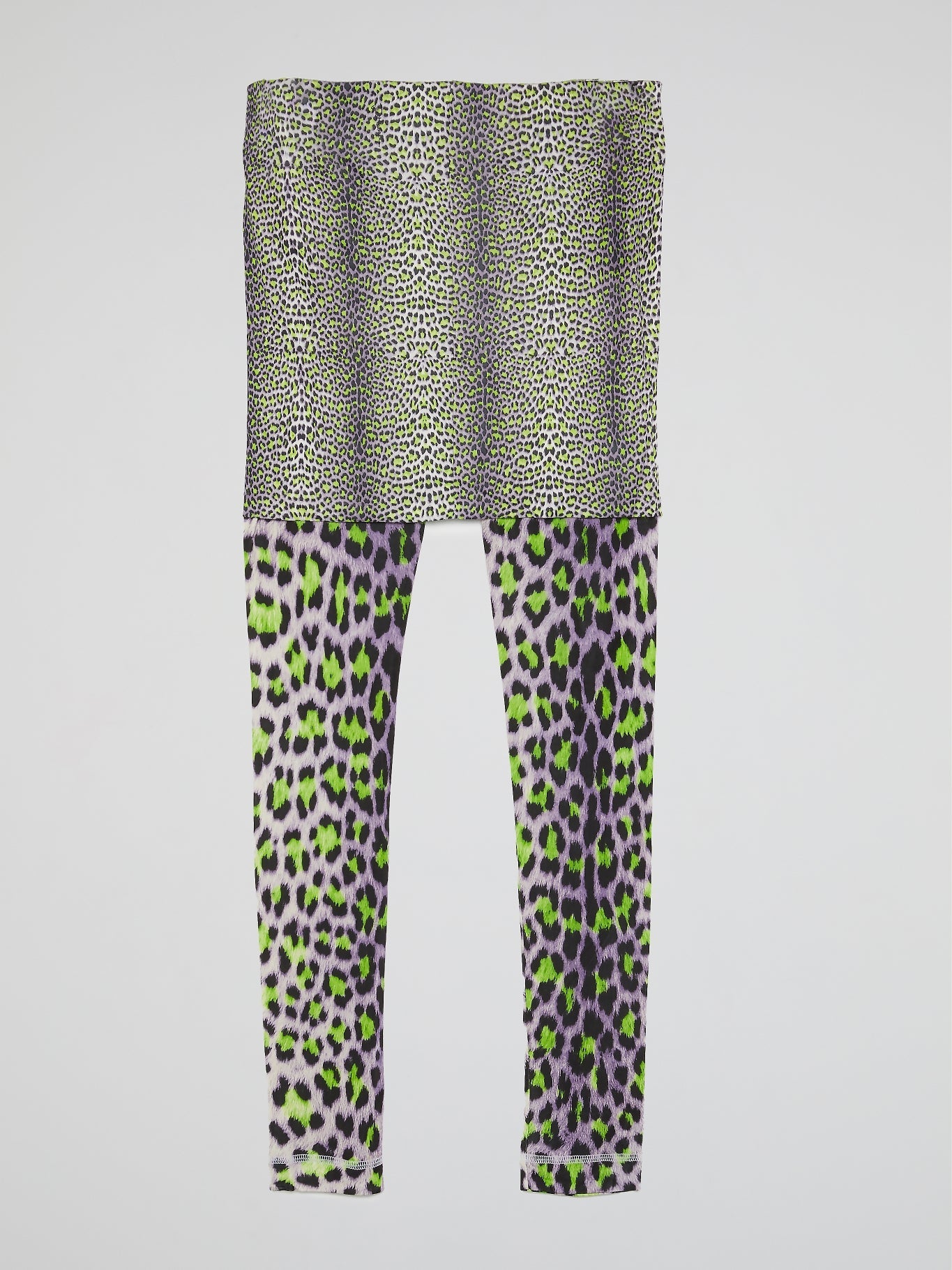 Animal Print Overlay Leggings