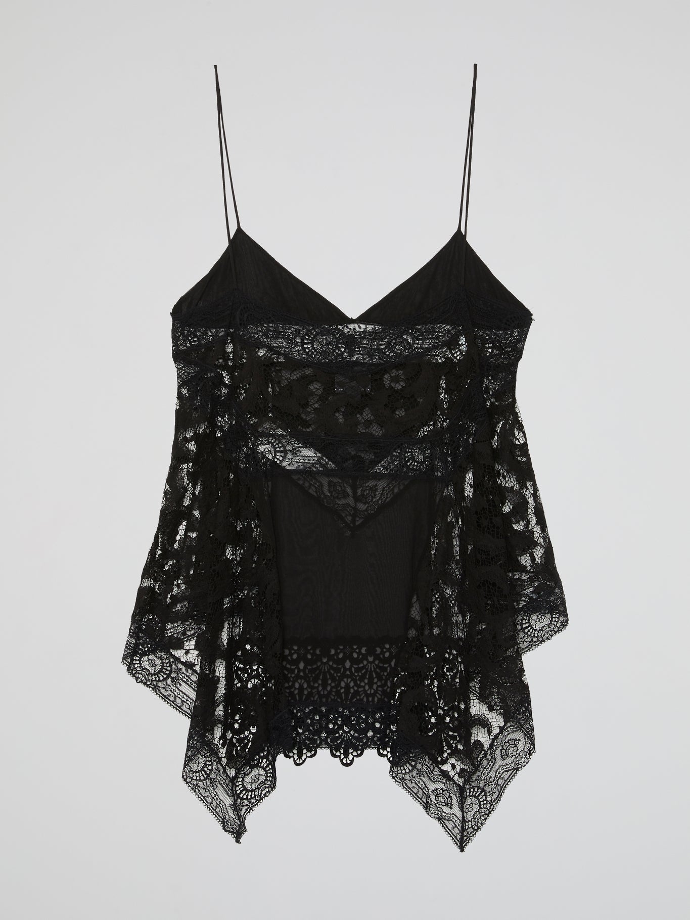 Black Lace Detail Top