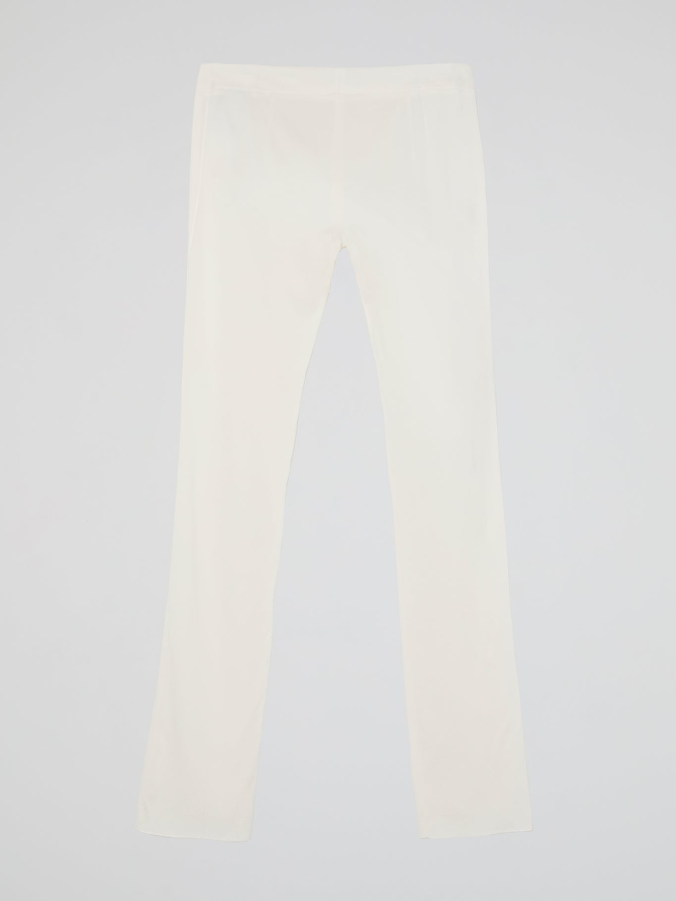 White Slim Fit Trousers