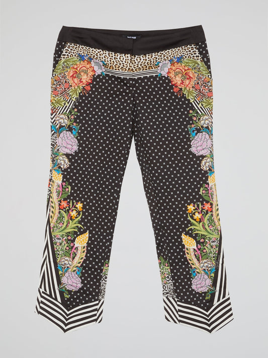 Floral Print Capri Pants