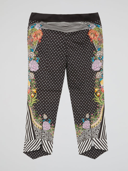 Floral Print Capri Pants