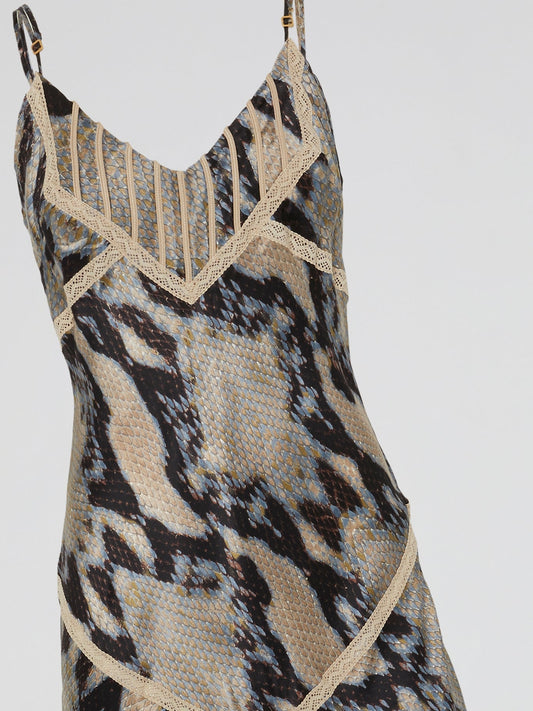 Snake Effect Maxi Dress