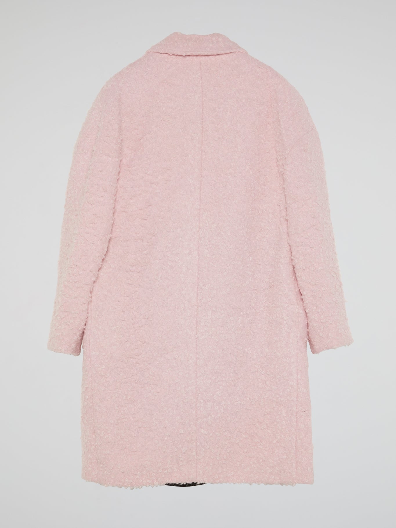 Pink Fur Trench Coat