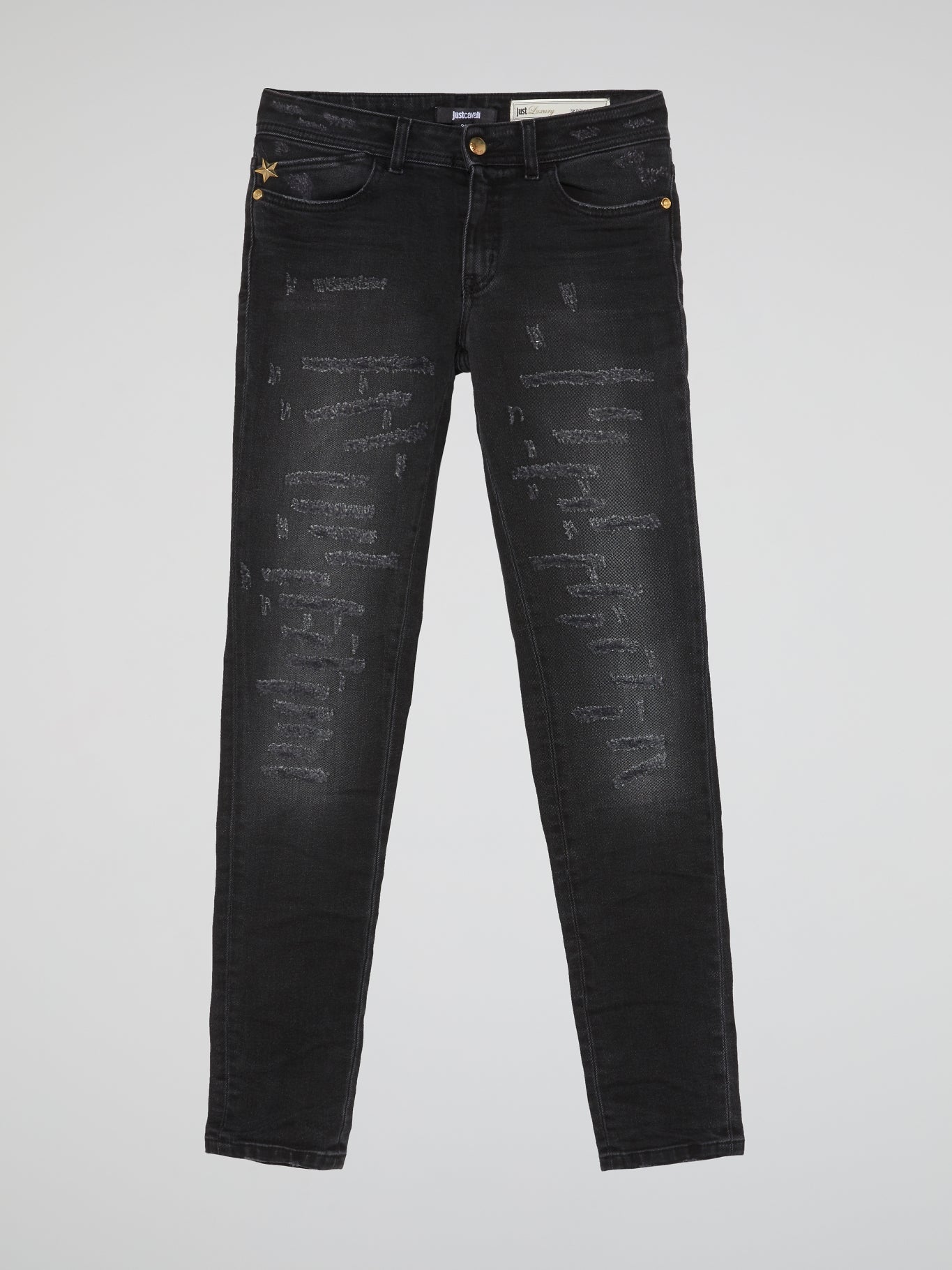 Black Distressed Jeans