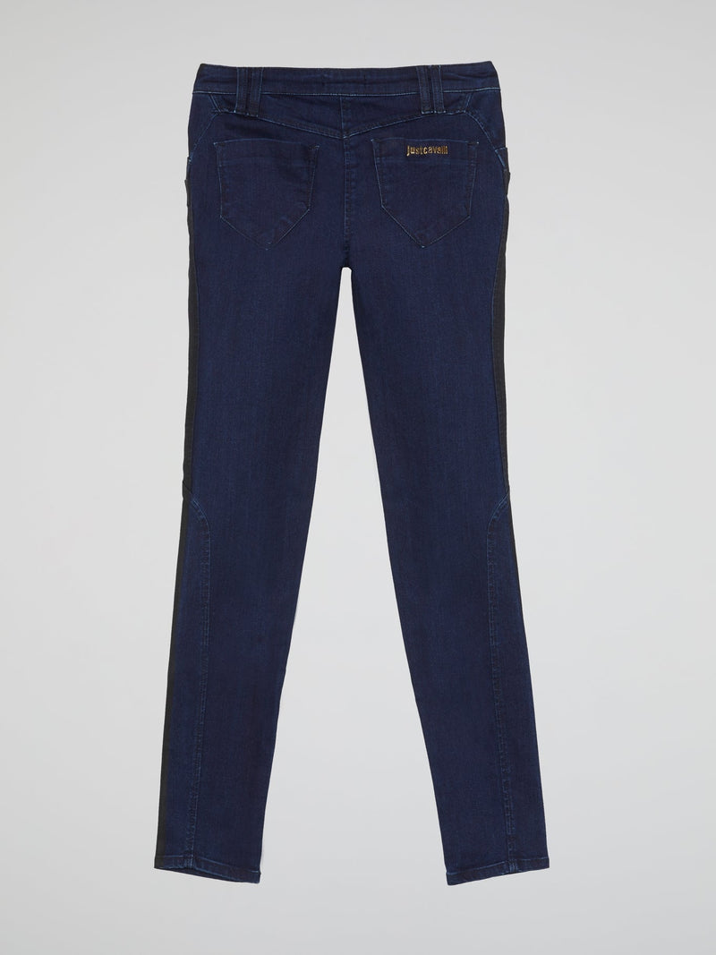 Two-Tone Slim Fit Jeans