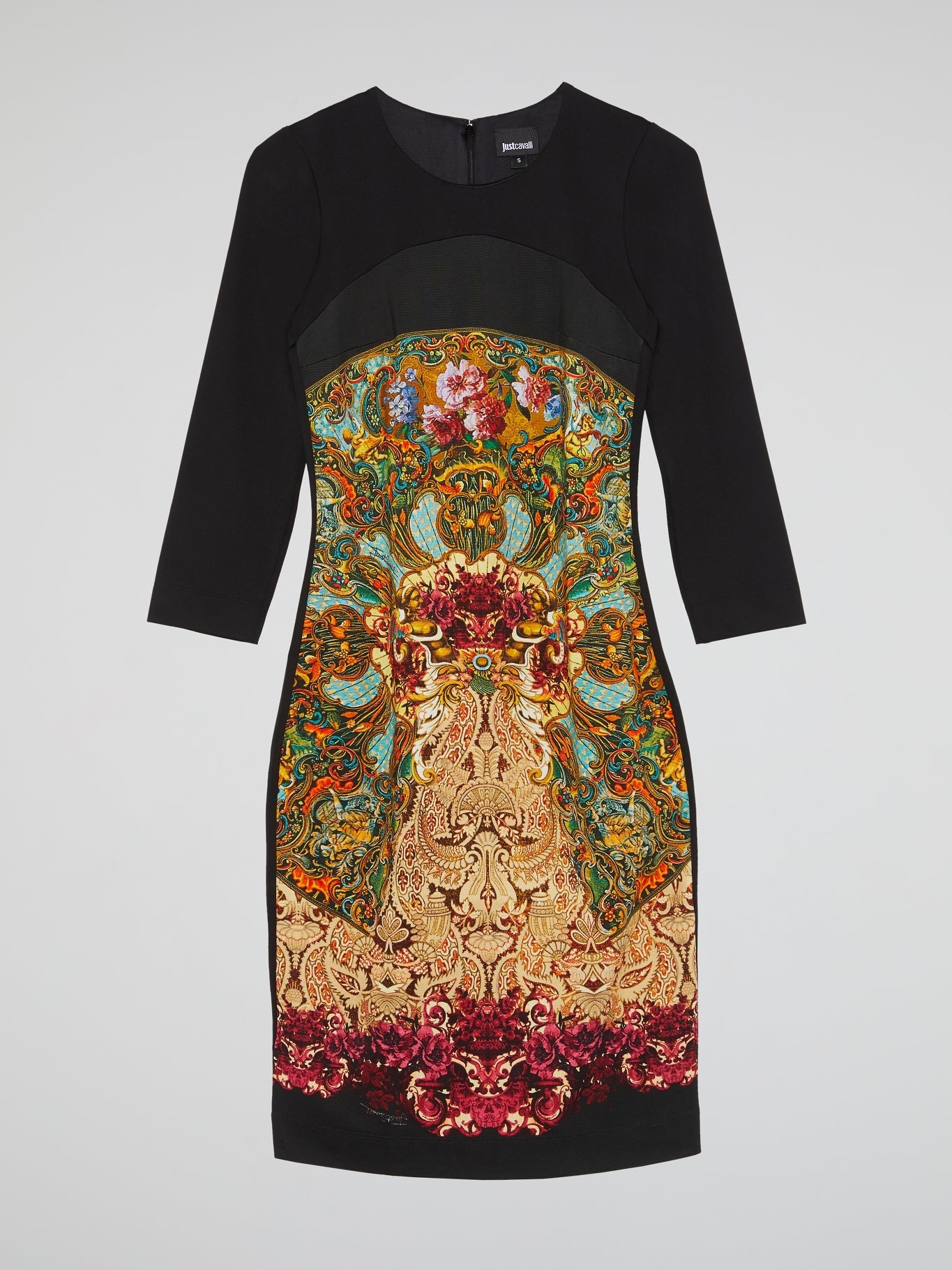 Printed Long Sleeve Bodycon Dress