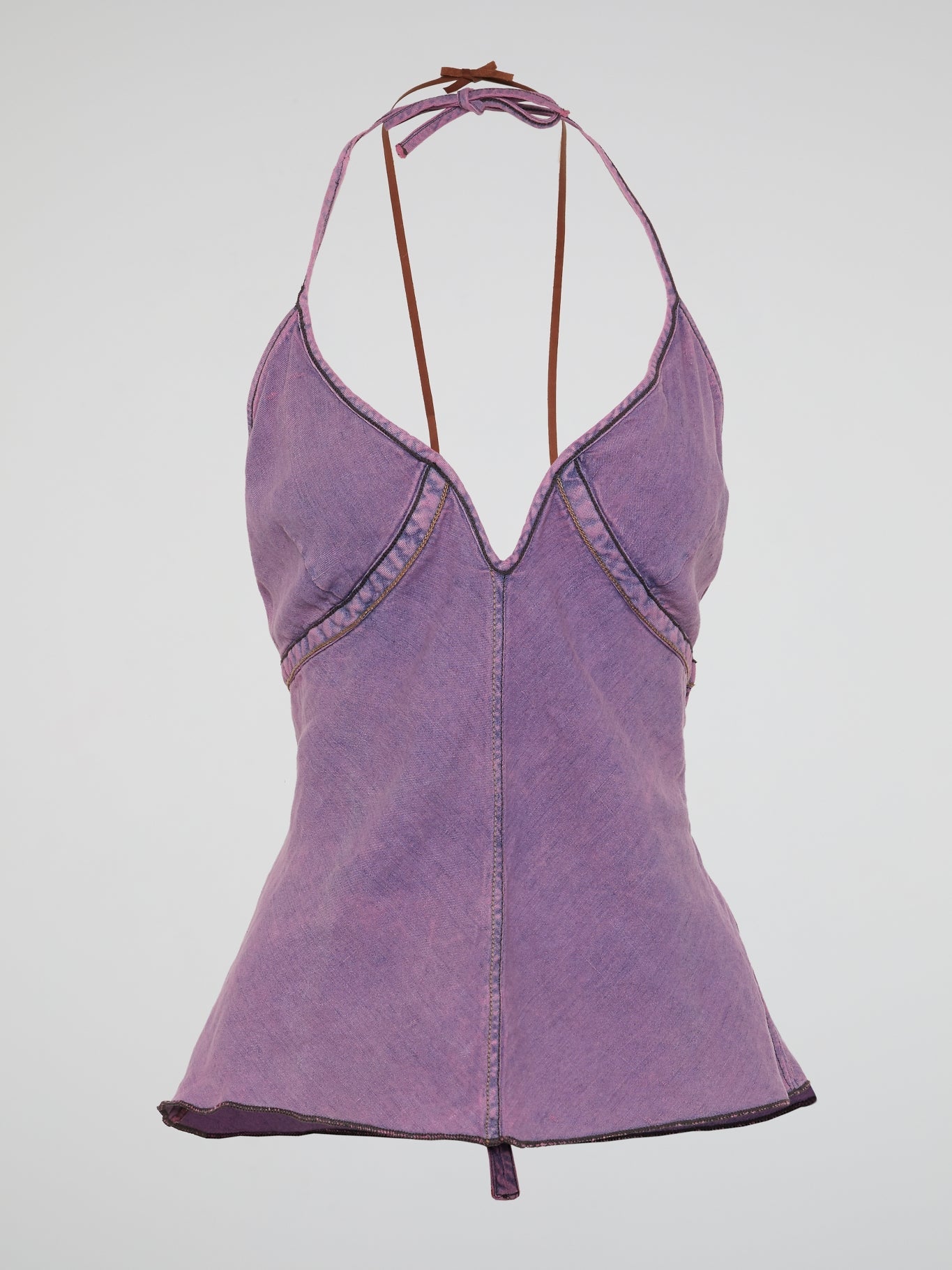 Purple Halter Neck Top