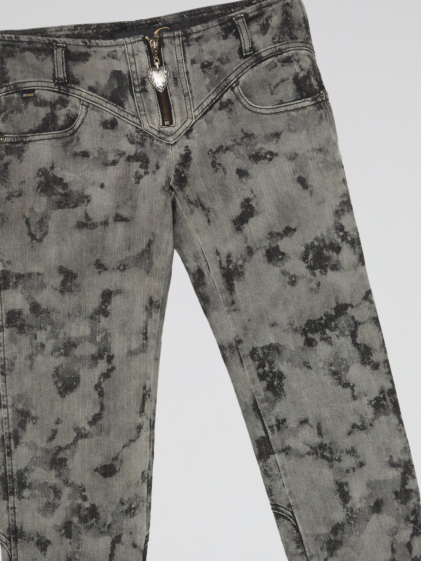 Grey Acid Wash Jeans